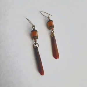 1970s Vintage Sea Urchin spine earrings